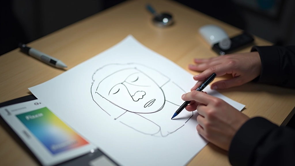 Exemple de masque appliqué montrant la différence entre la zone masquée et la zone visible d'une animation